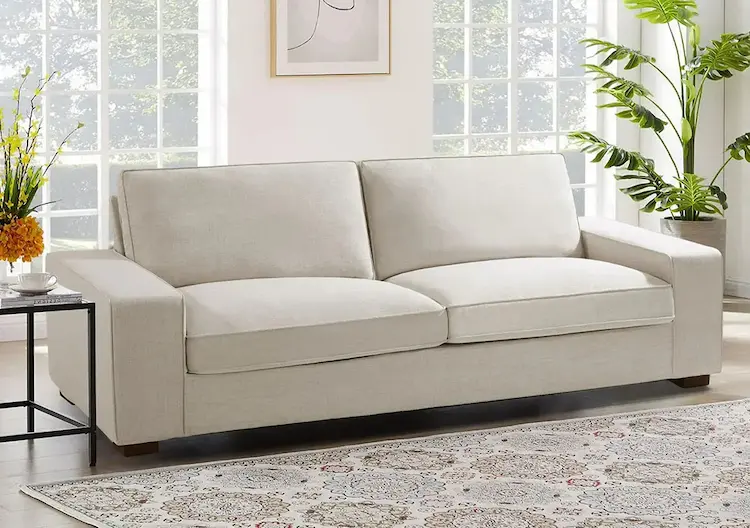 sofa tapizado con tela