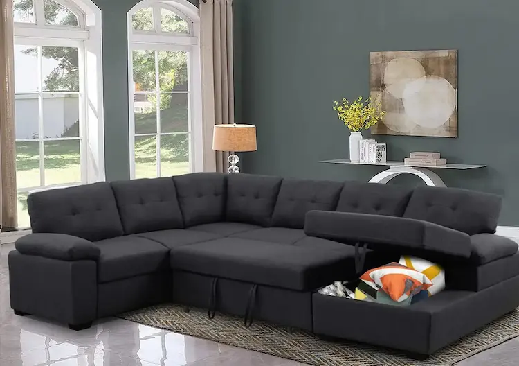 sofa grande recien tapizado